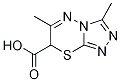 3,6-Dimethyl-7H-[1,2,4]triazolo[3,4-b][1,3,4]thiadiazine-7-carboxylic acid Struktur