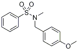 N-(4-Methoxybenzyl)-N-methylbenzenesulphonamide Struktur