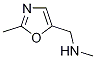 2-Methyl-5[(methylamino)methyl]-1,3-oxazole Struktur