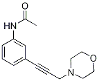 N-{3-[3-(Morpholin-4-yl)prop-1-yn-1-yl]phenyl}acetamide Struktur