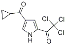 Cyclopropyl[5-(trichloroacetyl)-1H-pyrrol-3-yl]methanone, 1-[4-(Cyclopropylcarbonyl)-1H-pyrrol-2-yl]ethan-1-one Struktur