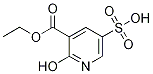 Ethyl 2-hydroxy-5-sulphonicotinate, Ethyl 2-hydroxy-5-sulphopyridine-3-carboxylate Struktur