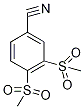 3,4-Bis(methylsulphonyl)benzonitrile Struktur