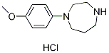 1-(4-Methoxyphenyl)-1,4-diazepane hydrochloride, 4-HPA hydrochloride Struktur