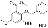 2-(Benzyloxy)-5-methoxy-3-(methoxycarbonyl)aniline Struktur