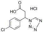 3-(4-Chlorophenyl)-3-(1H-tetrazol-1-yl)propanoic acid hydrochloride Struktur