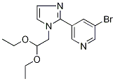 3-Bromo-5-[1-(2,2-diethoxyethyl)-1H-imidazol-2-yl]pyridine 97% Struktur