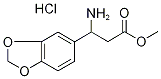 Methyl 3-amino-3-(1,3-benzodioxol-5-yl)propanoate hydrochloride Struktur