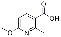 6-Methoxy-2-methylpyridine-3-carboxylic acid, 3-Carboxy-6-methoxy-2-methylpyridine Struktur