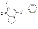 1-[(Benzyloxy)carbonyl]-2-(ethoxycarbonyl)-4-methylidenepyrrolidine, 4-Methyleneproline ethyl ester, N-CBZ protected Struktur