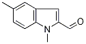 1,5-Dimethyl-1H-indole-2-carboxaldehyde Struktur