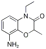 8-Amino-4-ethyl-2-methyl-2H-1,4-benzoxazin-3(4H)-one Struktur