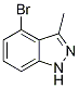 4-Bromo-3-methyl-1H-indazole Struktur