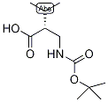 (2R)-2-{[(tert-Butoxycarbonyl)amino]methyl}-3-methylbutyric acid Struktur