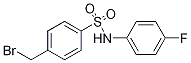 ((4-(Bromomethyl)phenyl)sulphonyl)(4-fluorophenyl)amine Struktur