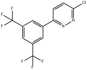 6-[3,5-Bis(trifluoromethyl)phenyl]-3-chloropyridazine Struktur