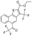 Ethyl 5-(trifluoroacetyl)-3-(trifluoromethyl)naphtho[1,2-b]thiophene-2-carboxylate Struktur