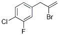 4-(2-Bromoprop-2-en-1-yl)-1-chloro-2-fluorobenzene Struktur