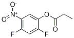 2,4-Difluoro-5-nitrophenyl propanoate Struktur