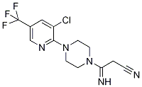 3-{4-[3-Chloro-5-(trifluoromethyl)pyridin-2-yl]piperazin-1-yl}-3-iminopropionitrile 97% Struktur