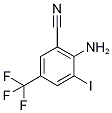 4-Amino-5-cyano-3-iodobenzotrifluoride, 2-Cyano-6-iodo-4-(trifluoromethyl)aniline Struktur