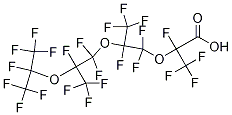 Perfluoro-2,5,8,10-tetramethyl-3,6,9-trioxaundecanoic acid Struktur