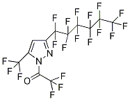 3-Perfluorohexyl-1-(trifluoroacetyl)-5-(trifluoromethyl)-1H-pyrazole Struktur