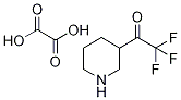 3-(Trifluoroacetyl)piperidine ethane-1,2-dioate, 1-(Piperidin-3-yl)-2,2,2-trifluoroethan-1-one ethane-1,2-dioate Struktur