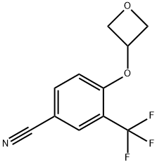 4-(Oxetan-3-yloxy)-3-(trifluoromethyl)benzonitrile Struktur