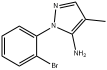 1-(2-Bromophenyl)-4-methyl-1H-pyrazol-5-amine Struktur