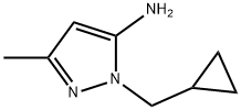 1-(Cyclopropylmethyl)-3-methyl-1H-pyrazol-5-amine Struktur