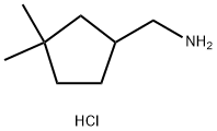 (3,3-Dimethylcyclopentyl)methanamine hydrochloride Struktur