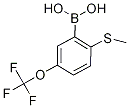 2-(Methylthio)-5-(trifluoromethoxy)benzeneboronic acid Struktur