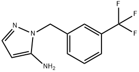 1-[3-(trifluoromethyl)benzyl]-1H-pyrazol-5-amine Struktur