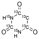 2,4,6-Trihydroxypyrimidine-13C4,15N2,  Barbituric  acid-13C4,15N2 Struktur