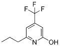 2-Hydroxy-6-(prop-1-yl)-4-(trifluoromethyl)pyridine Struktur