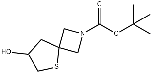 tert-Butyl 7-hydroxy-5-thia-2-azaspiro[3.4]octane-2-carboxylate Struktur