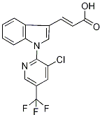 1-[3-Chloro-5-(trifluoromethyl)pyridin-2-yl]-1H-indol-3-ylacrylic acid 97% Struktur