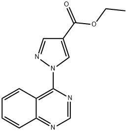 Ethyl 1-(quinazolin-4-yl)-1H-pyrazole-4-carboxylate Struktur