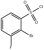 2-Bromo-3-fluorobenzenesulphonyl chloride Struktur