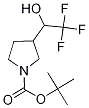 tert-Butyl 3-(1-hydroxy-2,2,2-trifluoroethyl)pyrrolidine-1-carboxylate, 1-(tert-Butoxycarbonyl)-3-(1-hydroxy-2,2,2-trifluoroethyl)pyrrolidine Struktur