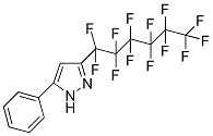 3-Perfluorohexyl-5-phenyl-1H-pyrazole Struktur