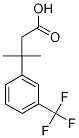 3-Methyl-3-[3-(trifluoromethyl)phenyl]butanoic acid Struktur