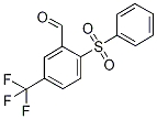 2-(Phenylsulphonyl)-5-(trifluoromethyl)benzaldehyde Struktur