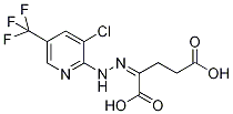 2-[3-Chloro-5-(trifluoromethyl)pyridin-2-ylhydrazono]pentanedioic acid 97% Struktur