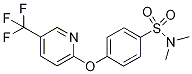 2-[4-(N,N-Dimethylsulphamoyl)phenoxy]-5-(trifluoromethyl)pyridine Struktur