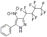 4-Nitro-3-perfluorobutyl-5-phenyl-1H-pyrazole Struktur