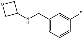 N-(3-Fluorobenzyl)oxetan-3-amine Struktur