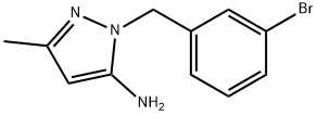 1-(3-Bromobenzyl)-3-methyl-1H-pyrazol-5-amine Struktur