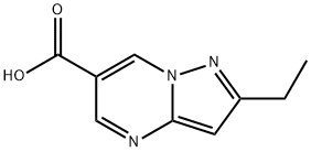 2-Ethylpyrazolo[1,5-a]pyrimidine-6-carboxylic acid Struktur